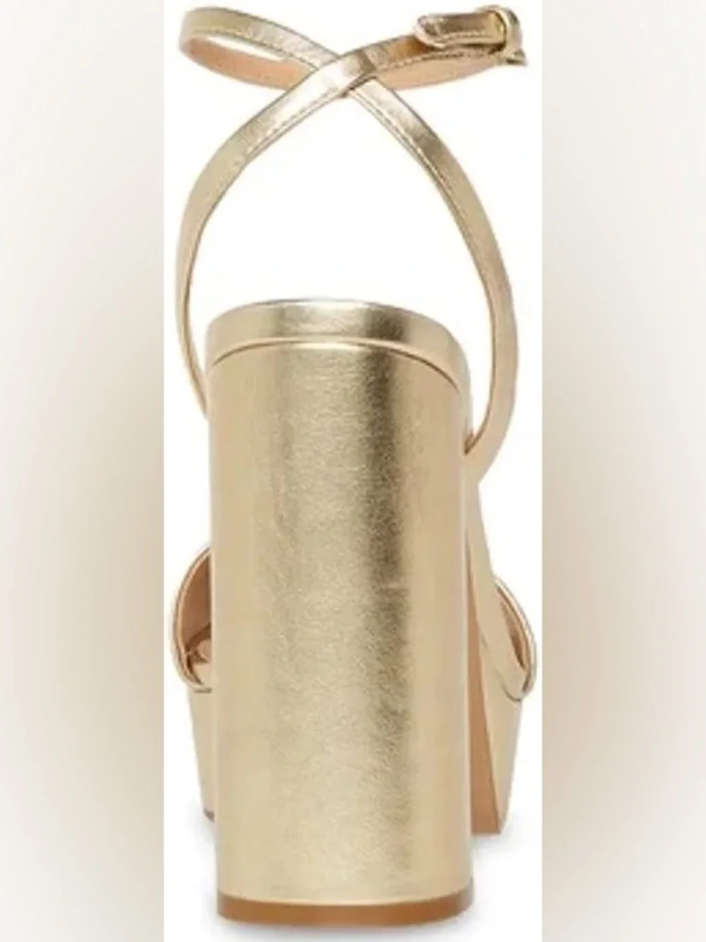 Steve Madden Metallic Gold Platform Heel